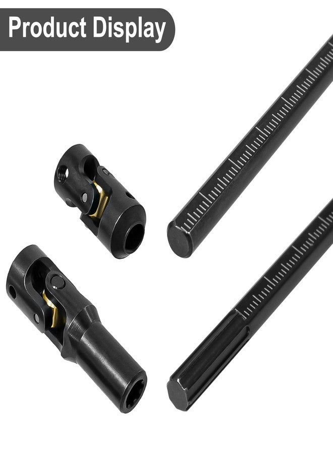 LRFHL 1/10 Crawler Driveshaft Stainless Steel SCX10 Drive Shaft for 1/10 RC Crawler LCG Rigs Sportys Scalers Capra SCX10 Pro 68-229mm, Black - Image 5